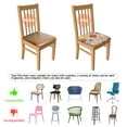 thumbnail image 5 of Pioneer Flower Seat Covers for Dining Room Chairs Set Of 4,Stretch Printed Washable Chair Seat Cover with Elastic Ties and Button,Removable Waterproof Couch Cushion Covers, 5 of 6