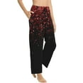 thumbnail image 2 of Fotbe Red Glitter1 Women's Pajama Pants,Sleepwear Pants,Pj Bottoms Drawstring And Pockets-Large, 2 of 9