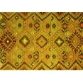thumbnail image 1 of Ahgly Company Machine Washable Indoor Rectangle Southwestern Yellow Country Area Rugs, 8' x 12', 1 of 4