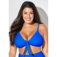 thumbnail image 2 of Swimsuits for All Women's Mentor Tie Front Bikini Top, 2 of 5