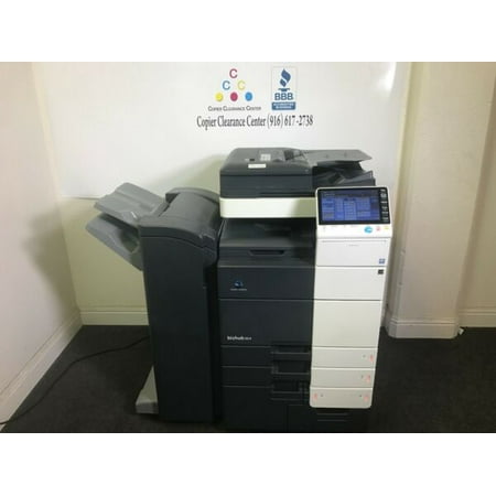 Konica Minolta Bizhub 654 Black & White Copier Printer Scanner Finisher Low