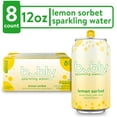 thumbnail image 2 of (4 pack) bubly Lemon Sorbet Sparkling Water, 12 fl oz, 8 Pack Cans, 2 of 8