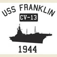 thumbnail image 3 of CafePress - USS Franklin 1 T Shirt - Men's Classic Graphic T-Shirt, 3 of 4