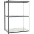 thumbnail image 2 of Global Industrial 581050GY 96 x 60 x 36 in. High Capacity 3 Levels Add-On Rack with Steel Deck, Gray, 2 of 3