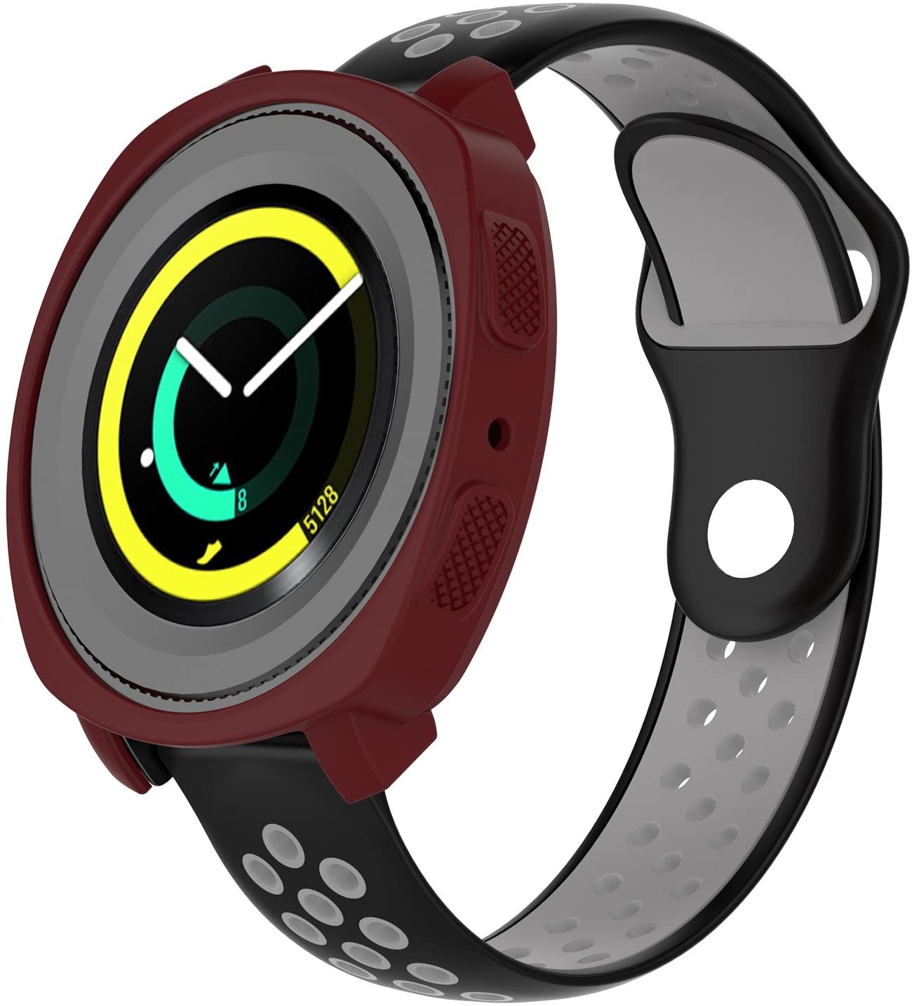 Compatible with Samsung Gear Sport Case Cover,Soft Silicone Protective Case  Frame Shock Resistant Cover Case Compatible for Gear Sport R600 Smartwatch  (7-Pack) | Walmart Canada