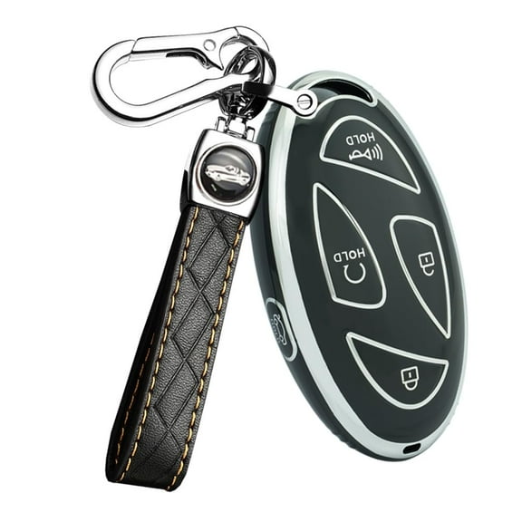 5-button TPU Key Cover Case Full Protection Fit for Hyundai Ioniq 6 Smart Remote Car Key Fob Holder for Azera Grandeur GN7 Kona EV 2023 2024