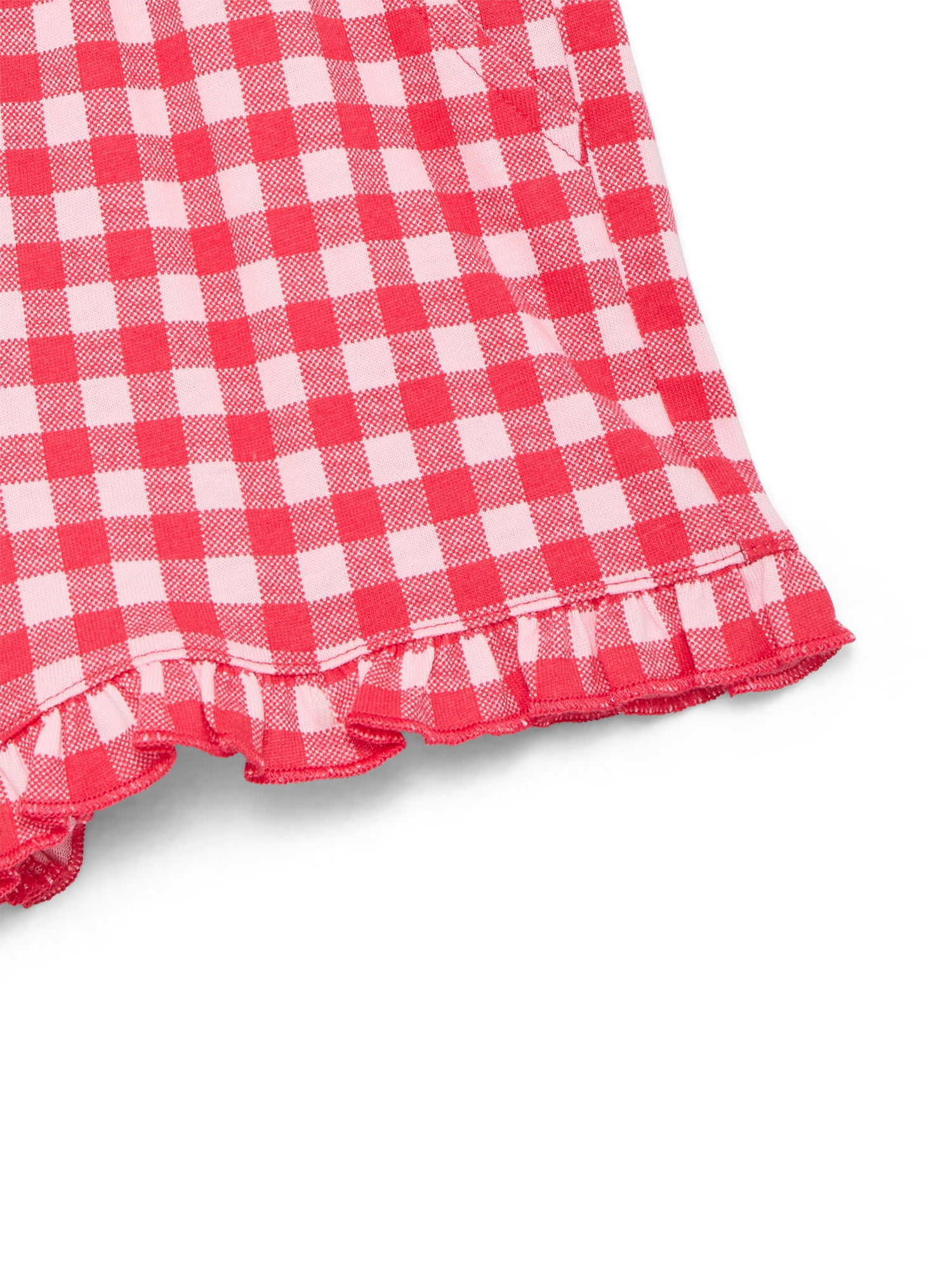 Wonder Nation Toddler Girls Patriotic Ruffle Hem Shorts, Sizes 18M-5T