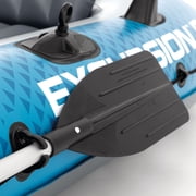 INTEX 66325EP Excursion 5 Inflatable Boat Set w/Oars, Pump, Adjustable Seats & Rod Holders