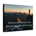 thumbnail image 4 of Scripture Walls Resist the Devil James 4:7 Bible Verse Canvas Christian Wall Art Ready to Hang Unframed, 4 of 9