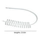 thumbnail image 3 of Cepillo para limpiar grietas de tambor en lavadora | Herramienta de cerdas de nylon rígido | Diseño flexible de curvatura de 360° | Plástico blanco | Mango de 24 pulgadas de largo | Limpiador de, 3 of 9