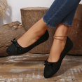 thumbnail image 4 of Miluxas Women's Dress Flats Pointed Toe Bowknot Flat Shoes Soft Comfortable Cute Slip On Party office Flats Black 6.5(38), 4 of 9