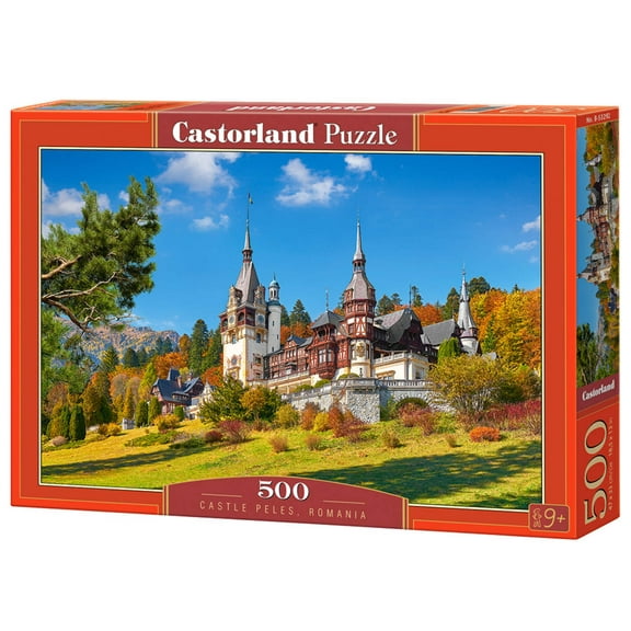 500 Piece Jigsaw Puzzle, Castle Peles, neo-Renaissance castle, Romania , Adult Puzzle, Castorland B-53292