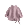 thumbnail image 3 of FOCUSNORM Toddler Girls Mock Neck Sweaters Long Sleeve Cable Knit Pullovers, 3 of 9