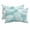 Aqua Teal, variant on Chaise Lounge Headrest Pillow 1 Pack, Turquoise Palm Leaf Waterproof Chair Pillows with Insert & Adjustable Elastic Strap for Beach Pool Recliner, Summer Coastal Botanical Tropical Outdoor Pillow