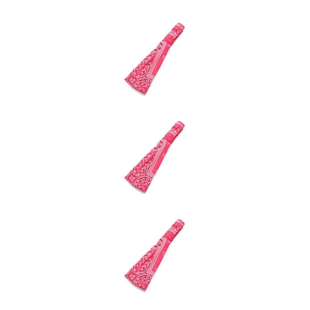 Minnieouse Diadema Moda Impresión Fitness Multiusos Accesorios para el cabello Nudo Ajustable Hairbands Turbante Vendaje rosa rojo Type1 NO1 Minnieouse CBP256472