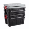 thumbnail image 3 of Rubbermaid 24 Gal Action Packer Lockable Latch Storage Container, Black (2 Pack), 3 of 12