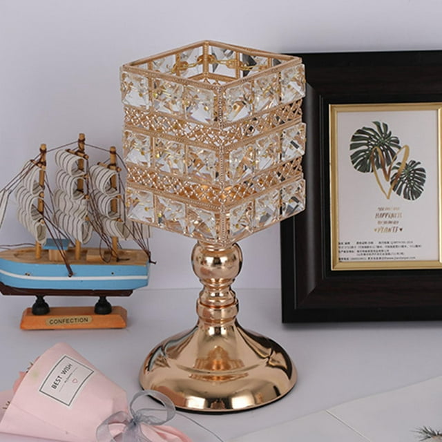 Portavelas elegante, portavelas de para té, candelabro, candelabro para fiesta de aniversario, escritorio, boda, Hotel, decoración 10x23cm Macarena Porta vela