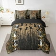 thumbnail image 2 of jejeloiu Flying Animal Mallard 7-Piece Twin Bedding Sets,Rustic Plant Bedding Comforter Set,Brown Black Sheet Sets For Kids,Microfiber Bedroom Decor Reversible, 2 of 8