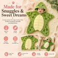 thumbnail image 4 of Loyni Cute Animal Baby Starfish Onesie 0 3 Months Unisex Newborn Zipper Swaddle Sack Cartoon Print Star‑Shape Warm Wearable Wrap Sleeping Blanket, 4 of 5