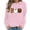 Pink C, variant on Enjoytime Halloween Sweatshirts for Women Funny Printed Crew Neck Long Sleeve Tops Fall Fashion Casual Spooky Season Sweatshirt