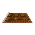 thumbnail image 2 of Ahgly Company Machine Washable Indoor Square Persian Yellow Traditional Area Rugs, 3' Square, 2 of 4