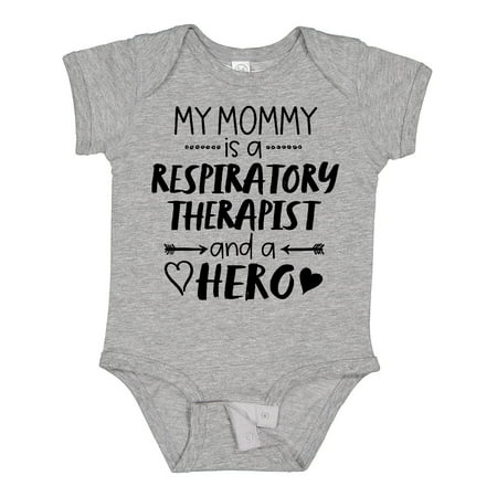 

Inktastic My Mommy is a Respiratory Therapist and a Hero Boys or Girls Baby Bodysuit