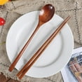 thumbnail image 2 of Wooden Kitchen Utensil Set With Long Handle Spoon And Chopsticks 23 cm 1 Pack, 2 of 9