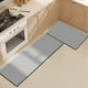 thumbnail image 1 of Xiao Hua Alfombra de baño antideslizante de felpa peluda, lavable a máquina, gris A, 24 x 16 pulgadas, 1 of 5