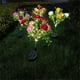 thumbnail image 3 of Cateissary Luces de flores con energía solar, luces decorativas para césped al aire libre, luz solar para césped de rosas, jardín y patio Iluminación y accesorios Púrpura, 3 of 6