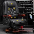 thumbnail image 1 of Leather Desk Office Chairs Massage Ergonomic Office Chairs Reading Bedroom Comfortable Modern Silla Oficina Furniture WSW30XP My Lux Decor Round, 1 of 14
