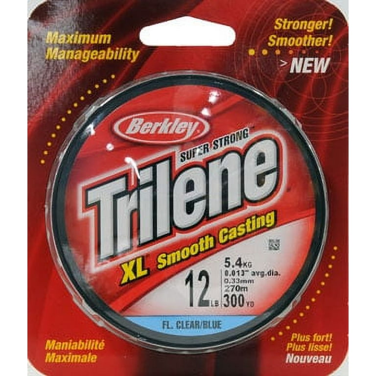  Berkley Trilene® XL®, Fluorescent Clear/Blue, 12lb