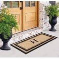 thumbnail image 4 of A1HC Natural Coir & Rubber Door Mat - 30"x 60", Hand-Flocked, Thick, Durable, Heavy-Duty, Indoor/Outdoor Doormat monogrammed, 4 of 7