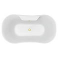 thumbnail image 3 of 60" Streamline N100CH-GLD Soaking Clawfoot Tub and Tray With External Drain, 3 of 5