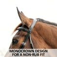 thumbnail image 4 of Schneiders Black Crystal Trim Dressage Horse Bridle | Color Black | Full Size, 4 of 5