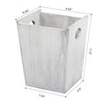 thumbnail image 6 of Small Wood Trash Can Wastebasket Rectangular Garbage Container Bin with Handle, 6 of 7