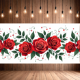 thumbnail image 5 of LUUFILx Valentine's Day Heart Banner Backdrop Love Decor Background Red Romantic Celebration Photo Booth Decorations Party Supplies Event Props, 5 of 7