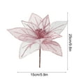 thumbnail image 3 of Hometravel Christmas Flower Artificial Decor, Hollowed Out Mesh Fabric Flower Design, Delicate纱网 Floral Arrangements for Holiday Display, 3 of 6