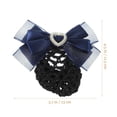 thumbnail image 2 of PAMINGONO 2Pcs Hairnet Hair Clip Bow Shape for Women Hair Accessory, 2 of 8