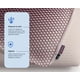 thumbnail image 5 of Almohada Grid Tech Estándar Luuna de Látex Talalay Hipoalergénica, Soporte Ergonómico Fresco, Firmeza Media, 5 of 9