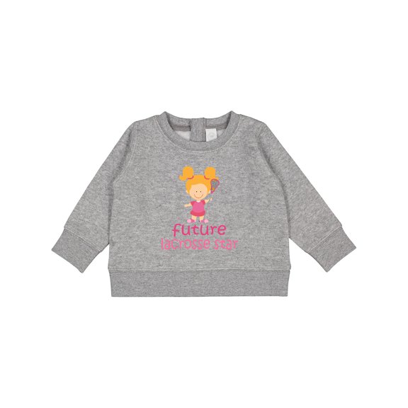 Inktastic Future Lacrosse Star Girl Baby Sweatshirt