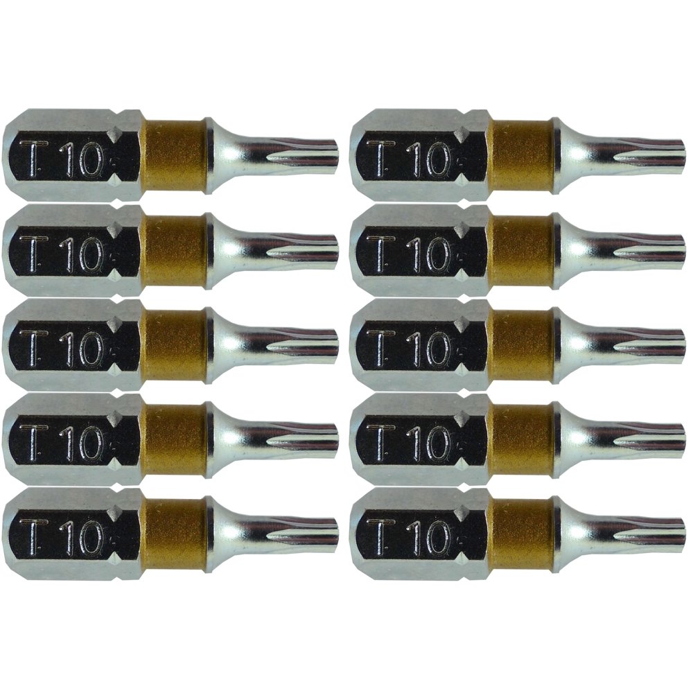 T10 (T10) Torx/Star Driver Bit High Quality Color Coded T10 x 1