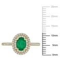thumbnail image 2 of Everly Women's Emerald 14k Yellow Gold Ring, 2 of 8