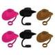 thumbnail image 5 of Adornos de paja para beber, Protector de paja con forma de sombrero de vaquero, sello hermético, cubierta de puntas de paja de silicona creativa para Mezcla de 6 piezas., 5 of 9