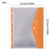 thumbnail image 3 of Bolsa Para Documentos Juego de 6 bolsas para documentos de hojas sueltas A4, transparentes, con 11 orificios y etiquetas de color naranja. JASKFLY, 3 of 9