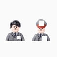 thumbnail image 5 of Figuras de acción en miniatura de Abraham Lincoln, bloques de construcción del presidente Donald Trump, estrella de EE. UU., 5 of 5