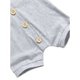 thumbnail image 3 of Seyurigaoka Baby Girls Boys Romper, Solid Color Hooded Sleeveless Jumpsuit, 3 of 9