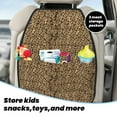 thumbnail image 4 of Leopard print brown Mats Back Seat Protectors, Car Seat Protector Vehicle Organizers Waterproof Cover Back Seat Cover for Kids with 3 Storage Pockets 2 Pack, 4 of 5