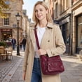 thumbnail image 4 of BadPiggies Women's Soft PU Leather Shoulder Bag Ladies Crossbody Purse and Handbags Lightweight Pocketbooks - Red, 4 of 9