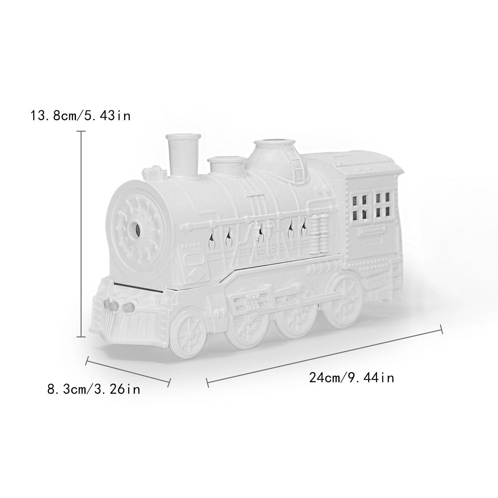 LACKUST Humidifiers for Bedroom,Remote Control Train Coil Humidifier, Aromatherapy Machine for Home and Bedroom,White