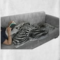thumbnail image 6 of Animal Soft Flannel Fleece Throw Blanket, Zebras Wildlife Burchell Safari Theme National Park Monochrome Picture, Cozy Plush for Indoor and Outdoor Use, 50" x 70", Black White, by Ambesonne, 6 of 6